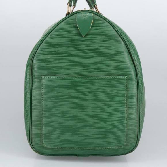 LOUIS VUITTON Epi Keepall 45 Boston Bag Green M42974 LV Auth 96866 - Picture 4 of 16